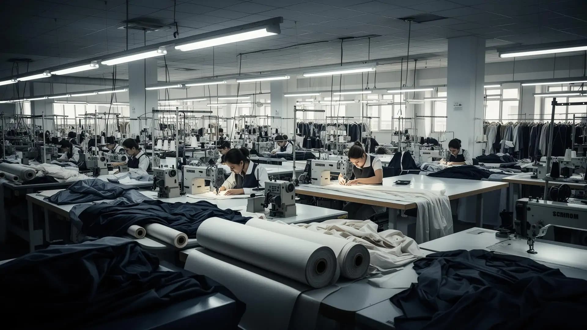 Custom clothing manufacturing facility